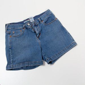 Womens Levi's 515 Blue Jeans Shorts Size 10